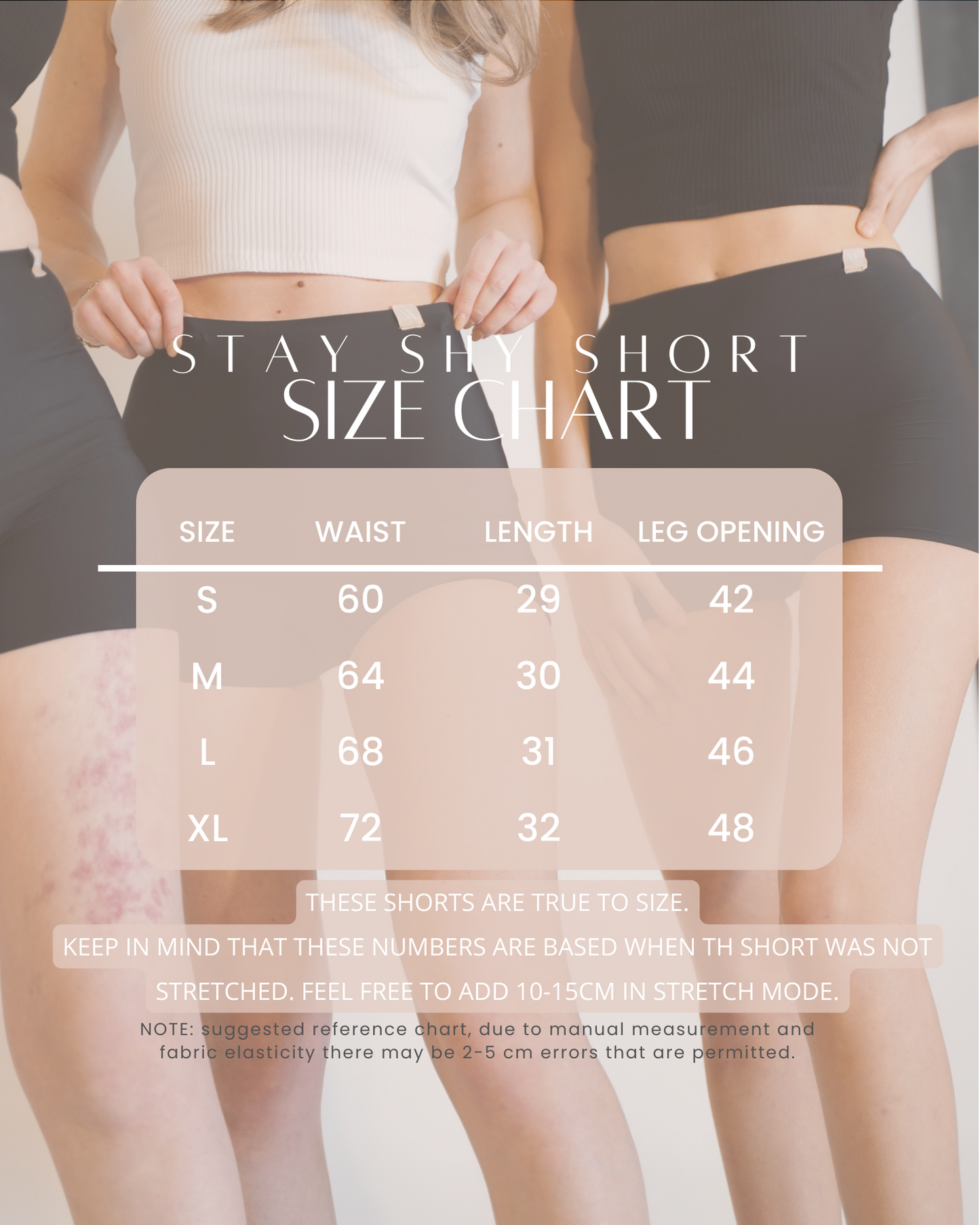 STAY SHY SHORT - BLACK
